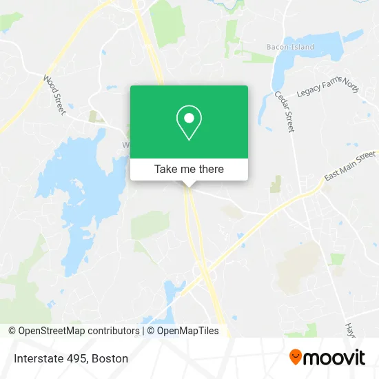 Interstate 495 map