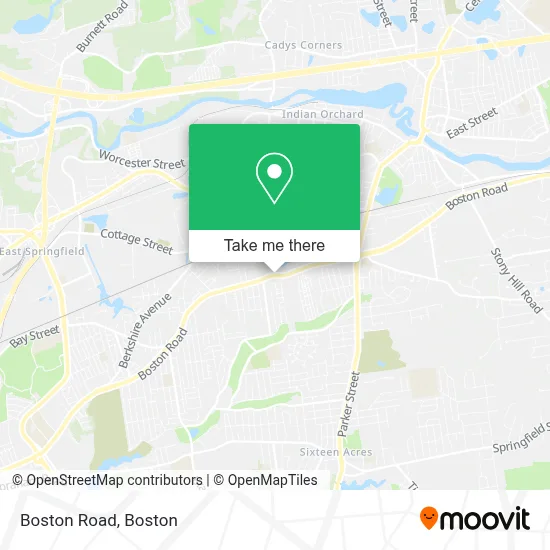 Boston Road map
