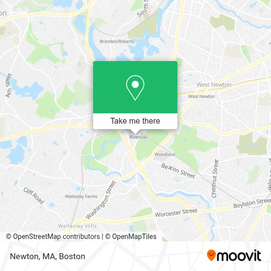 Newton, MA map