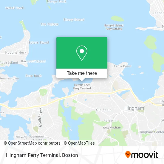 Hingham Ferry Terminal map