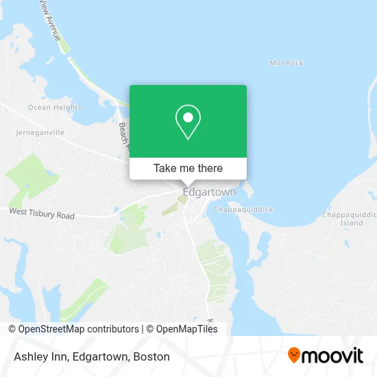 Ashley Inn, Edgartown map