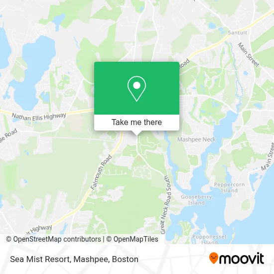 Sea Mist Resort, Mashpee map
