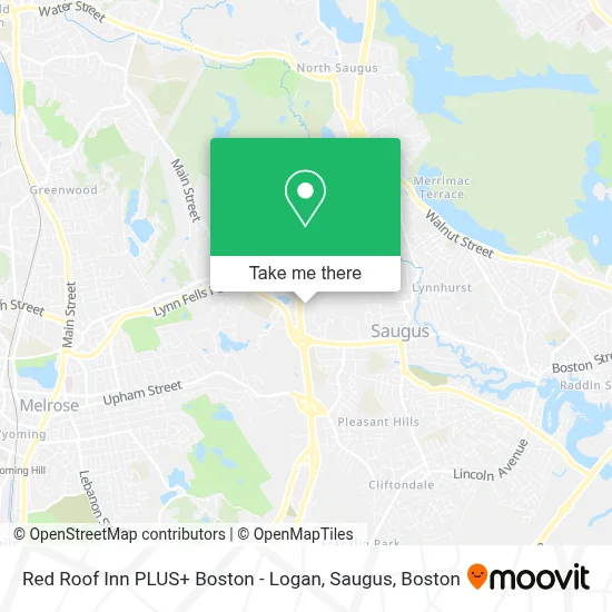 Red Roof Inn PLUS+ Boston - Logan, Saugus map