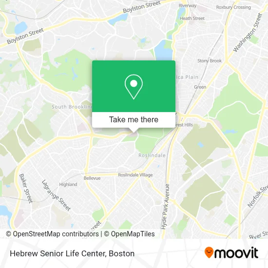 Hebrew Senior Life Center map