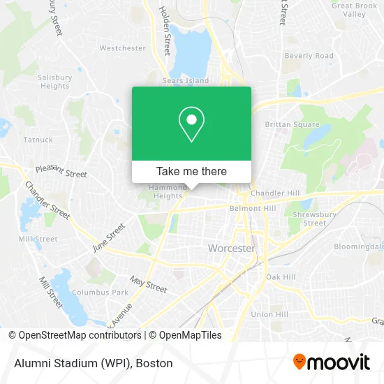 Alumni Stadium (WPI) map