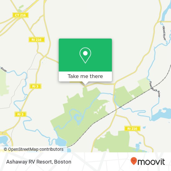 Mapa de Ashaway RV Resort