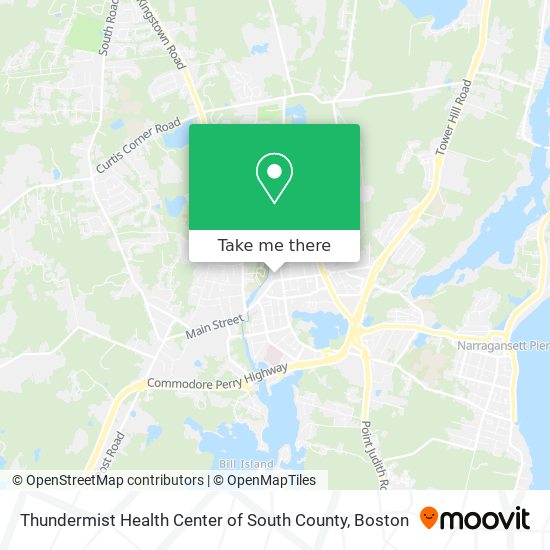 Thundermist Health Center of South County map