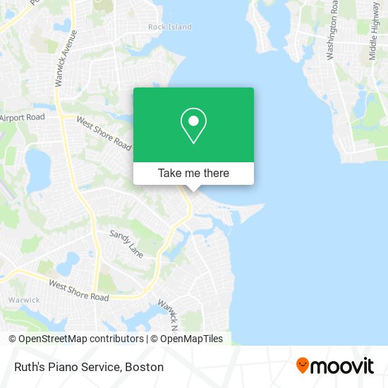 Ruth's Piano Service map