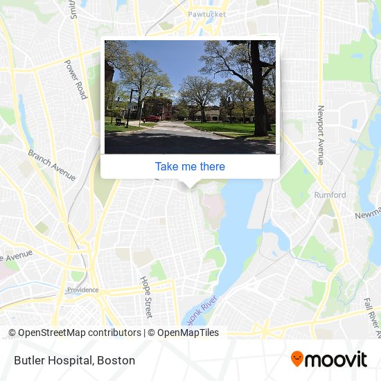 Butler Hospital map