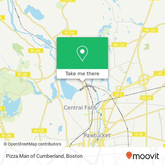 Mapa de Pizza Man of Cumberland