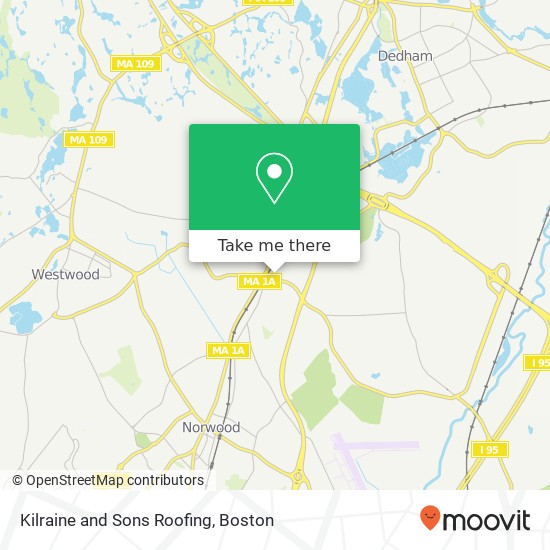 Kilraine and Sons Roofing map