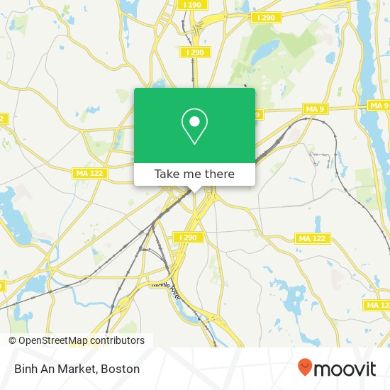 Binh An Market map