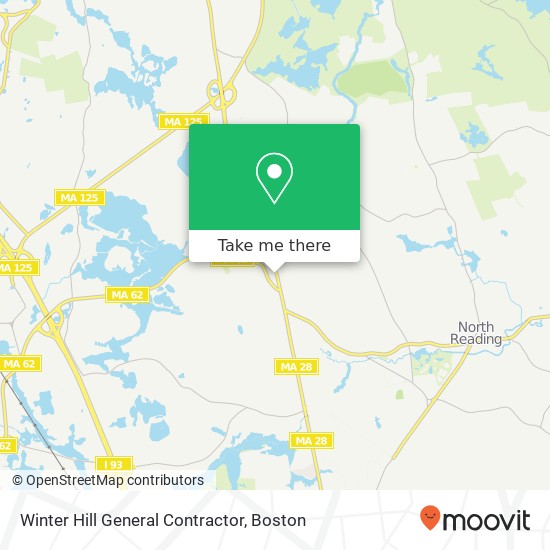 Mapa de Winter Hill General Contractor