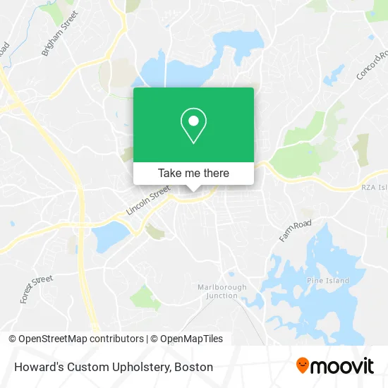 Howard's Custom Upholstery map