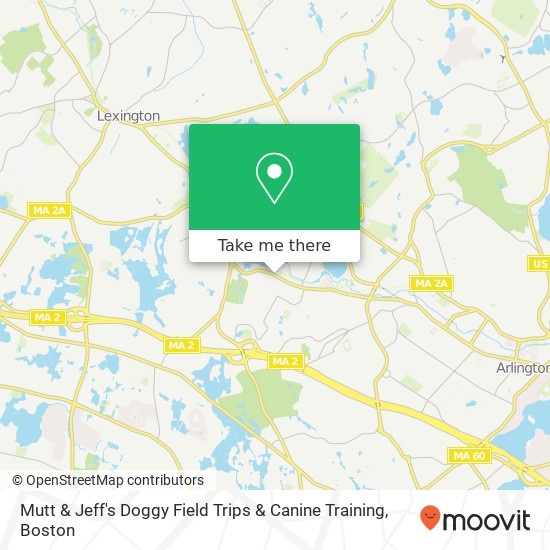 Mapa de Mutt & Jeff's Doggy Field Trips & Canine Training