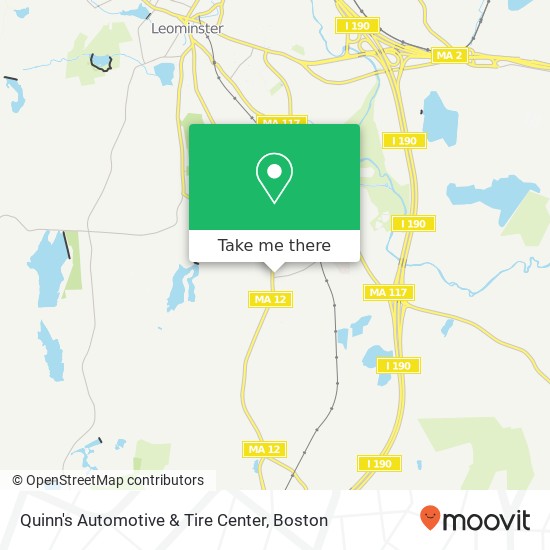Mapa de Quinn's Automotive & Tire Center