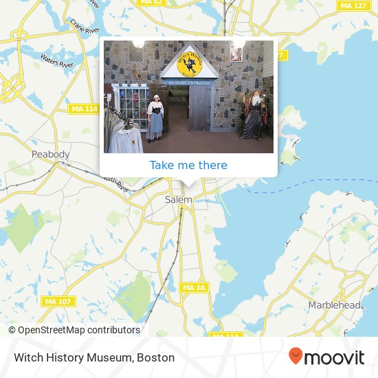 Witch History Museum map