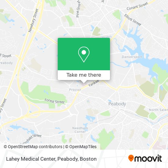 Mapa de Lahey Medical Center, Peabody