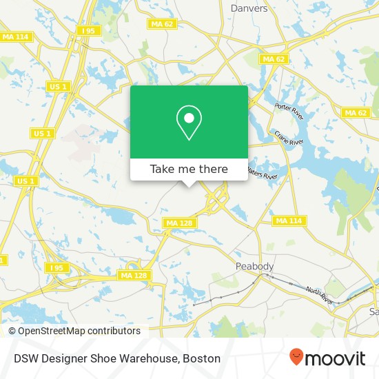 DSW Designer Shoe Warehouse map