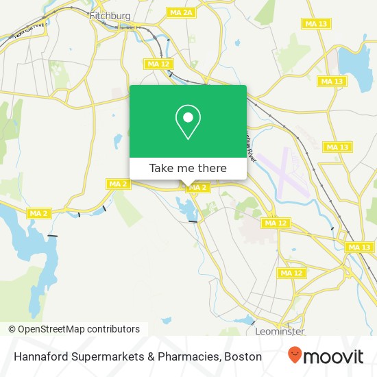 Hannaford Supermarkets & Pharmacies map