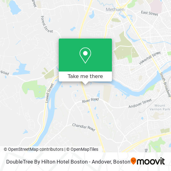 DoubleTree By Hilton Hotel Boston - Andover map