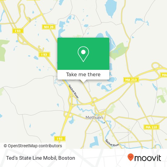 Ted's State Line Mobil map