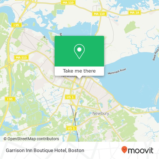 Mapa de Garrison Inn Boutique Hotel