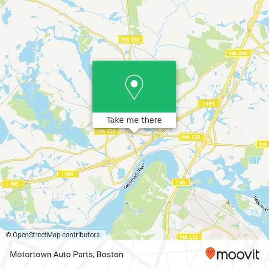 Mapa de Motortown Auto Parts
