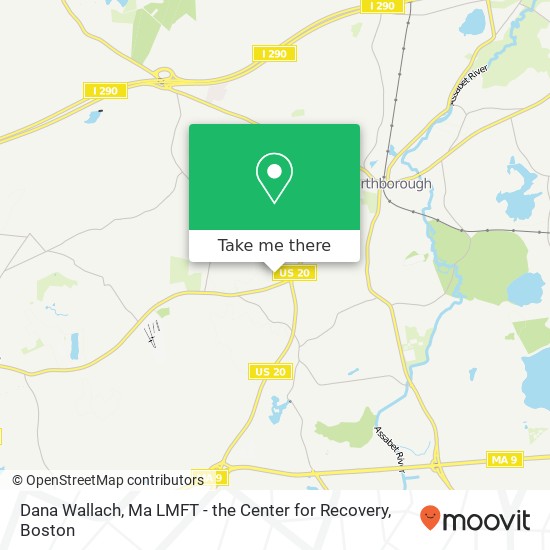 Mapa de Dana Wallach, Ma LMFT - the Center for Recovery