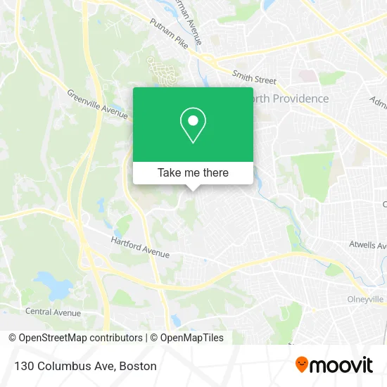 Mapa de 130 Columbus Ave