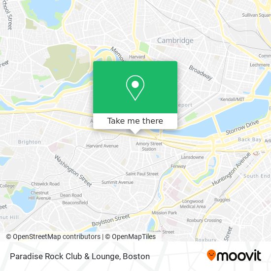 Paradise Rock Club & Lounge map