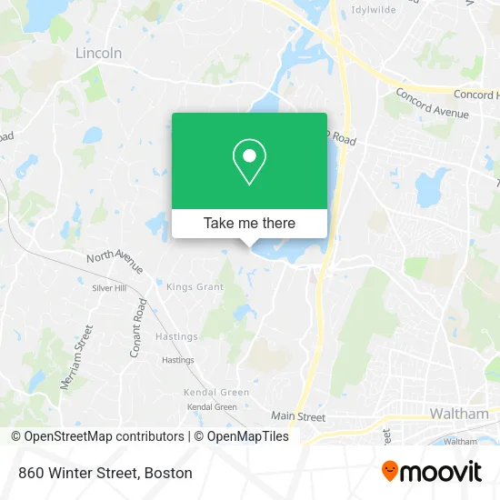 Mapa de 860 Winter Street