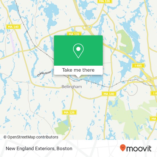 New England Exteriors map