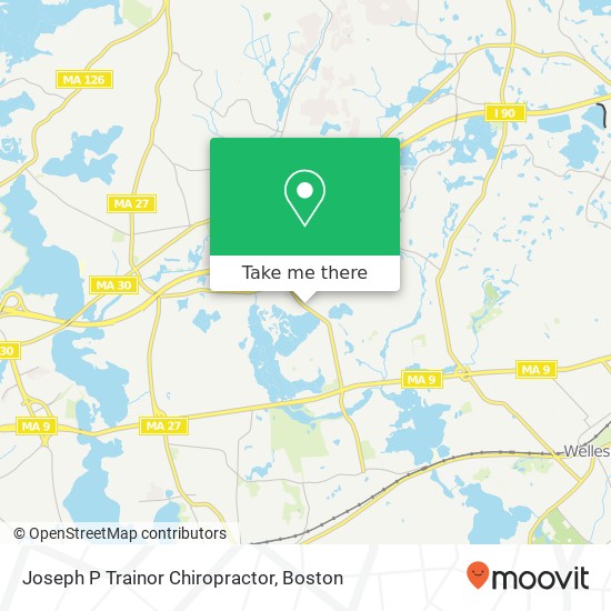 Joseph P Trainor Chiropractor map