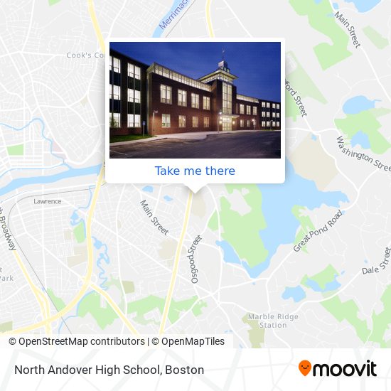 North Andover High School map