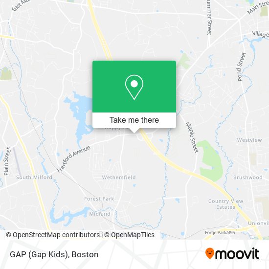 Mapa de GAP (Gap Kids)