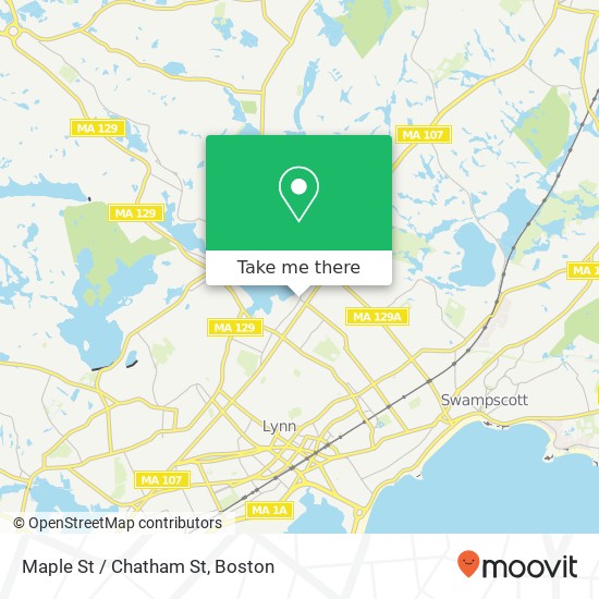 Maple St / Chatham St map