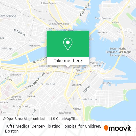 Mapa de Tufts Medical Center / Floating Hospital for Children