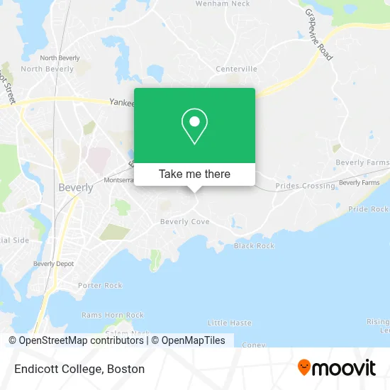 Endicott College map