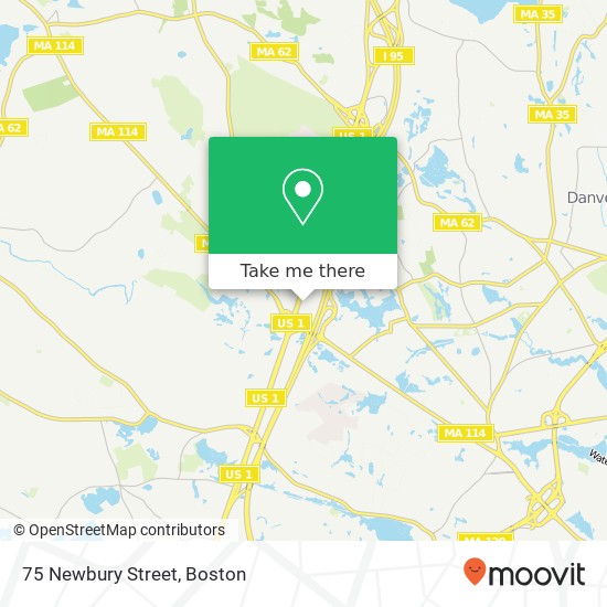 Mapa de 75 Newbury Street