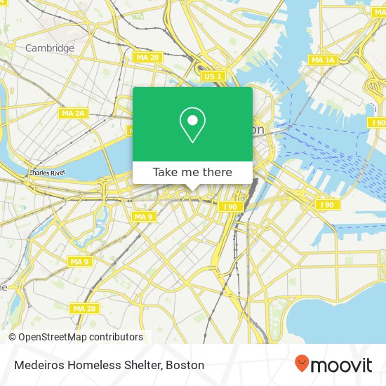 Mapa de Medeiros Homeless Shelter