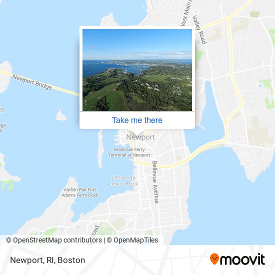 Mapa de Newport, RI