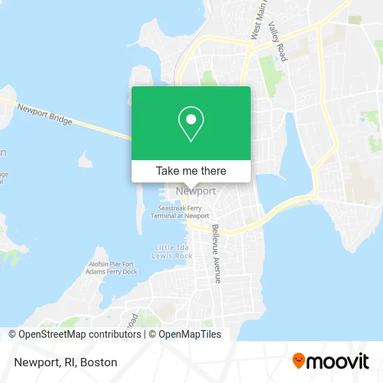 Newport, RI map