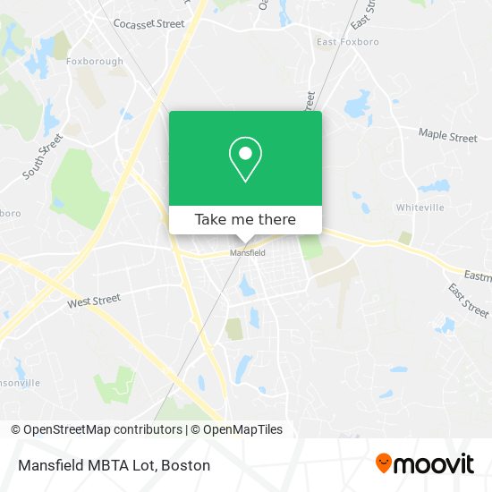 Mapa de Mansfield MBTA Lot