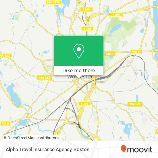 Mapa de Alpha Travel Insurance Agency