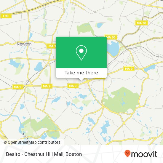 Besito - Chestnut Hill Mall map