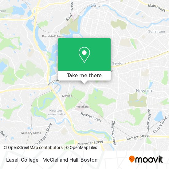 Mapa de Lasell College - McClelland Hall