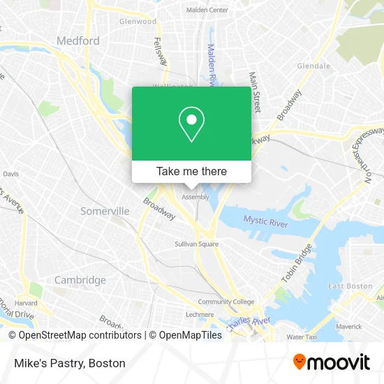Mike's Pastry map