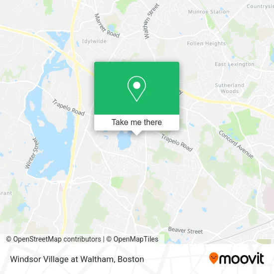 Mapa de Windsor Village at Waltham