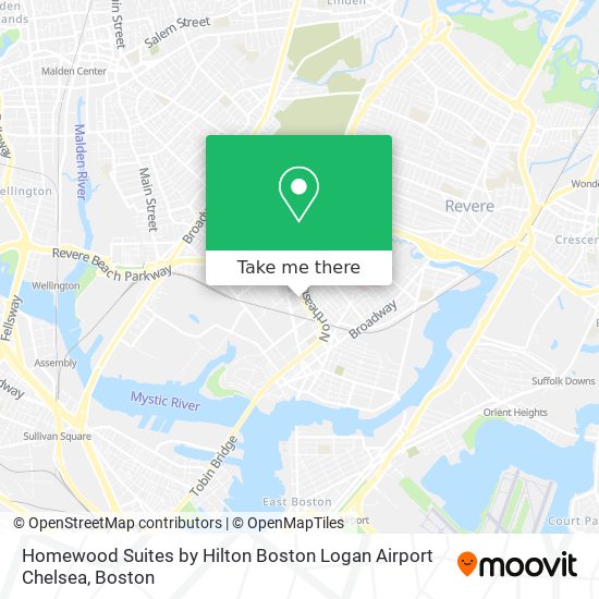 Mapa de Homewood Suites by Hilton Boston Logan Airport Chelsea